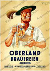 Oberland-Brauerei Merkl Bier Maßkrug Heimat Tölz Tutzing München Gräfelfing 1936