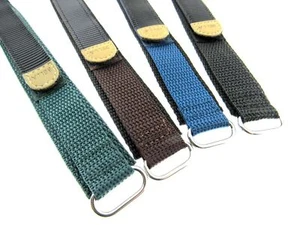 Bella Hook & Loop Sports Webbing Watch Strap with Steel Ring (csn2) - Picture 1 of 13