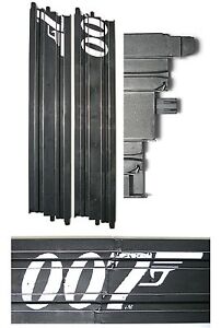 2pc Micro Scalextric 1/64 HO Slot Car 15" STRAIGHT TRACK Add On JAMES BOND 007