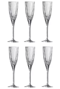Royal Doulton Linear Crystaline Flute Set 6pce - Picture 1 of 3