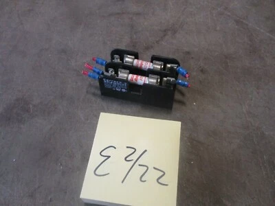 Used Ferraz Shawmut 2 Fuse Holder 30312 w/2 AMPTRAP ATQ20 Miget FREE SHIPPING - Image 1 of 4