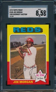 1975 Topps BB 9 tarjetas prueba progresiva #180 Joe Morgan 75TBB10 - Imagen 1 de 9