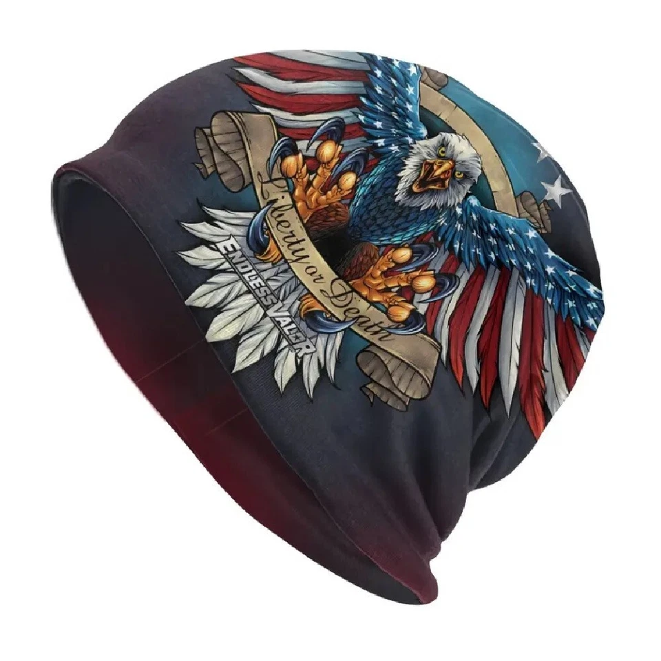 Gorra Medias Gorro Sublimación Patriótica Bandera Americana Libertad o Águila de la Muerte Foto 1 de 1