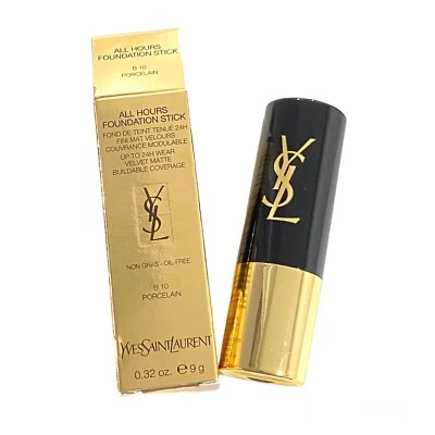 YSL All Hours Stick Foundation B10 Porcelain New NIB Yves Saint Laurent .32 oz - Image 1 of 4