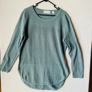 Trenery Long Sleeve Green Wool Cardigan Size Large L - Picture 1 of 3
