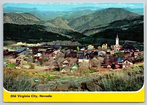 Postal Old Virginia City Nevada Ghost Town - Art Marston - Imagen 1 de 2
