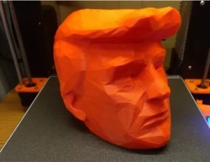 3D-gedruckter Donald Trump Kopf - Bild 1 von 1