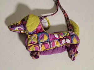 Douglas freches Haustier Sak Dackel Hund Stoff kleine Handtasche Friedenssymbol Reißverschluss - Bild 1 von 6