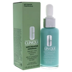 CLINIQUE ACNE SOLUTIONS ACNE + LINE CORRECTING SERUM 1oz Prevent Blemishes - Picture 1 of 1