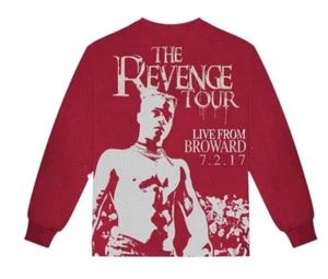 NWOT 2020 XXXTENTACION THE REVENGE TOUR Broward Red LS Shirt MEN sz S - Picture 1 of 2