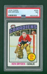 1976 Topps Hockey Card - #200 Ken Dryden, PSA 7 NM - Picture 1 of 2