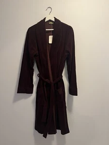 Smartex Melb NEW W/Tag Mens Velour Dressing Gown Robe Brown Size M 105cm Chest - Picture 1 of 15