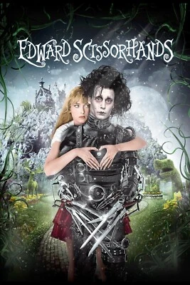 1990 Edward Scissorhands Movie Poster 11X17 Johnny Depp Winona Ryder ✂🍿
