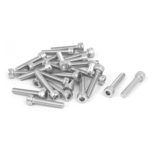25pcs M5x25mm Gewinde 304 Edelstahl Innensechskantschraube Bolzen DIN912 - Bild 1 von 4