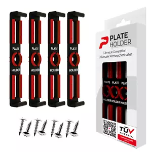 PLATEHOLDER® V1 - rahmenlose universal Kennzeichenhalter Nummernschildhalter - Bild 1 von 9