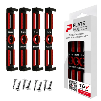 PLATEHOLDER® V1 - rahmenlose universal Kennzeichenhalter Nummernschildhalter - Bild 1 von 4