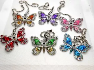 Butterfly Ceiling Fan Pull Light Lamp Chain - Picture 1 of 9