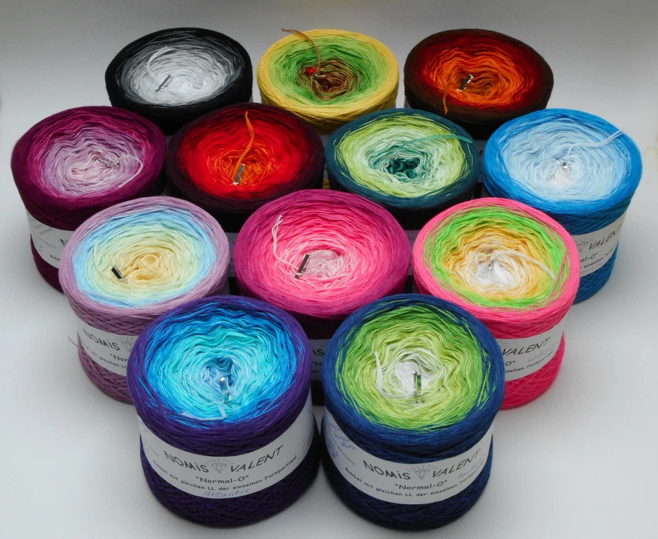 (GP=1,50€ / 100m), 3-fädig, Nomis Valent Normal-O Bobbel, jede FP gleiche LL