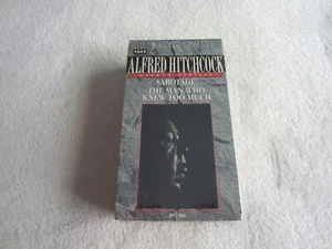 Alfred Hitchcock Double Feature: Sabotage/The Man Who Knew Too Much VHS 2-Tapes - Picture 1 of 3