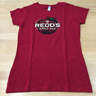 Redd's Apple Ale Exceptionally Crisp Apple Ale RED Graphics T Shirt Womens Sz M
