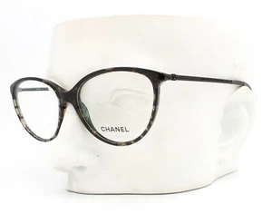 Chanel 3293B 1488 Eyeglasses Glasses Black Clear Lace w/ Crystals 55-16-140 - Picture 1 of 9