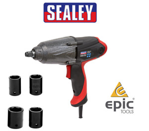 Sealey Mains 240V 300NM 1/2" Drive Impact Wrench Nut Gun Drill + Sockets, IW230V