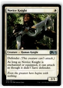 MTG Magic The Gathering Novice Knight Uncommon Lightly Played - Picture 1 of 2