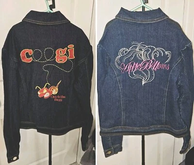 2 Jeans Vintage Apple Bottom + Chaqueta Denim Coogi Catch the Buzz Ambos Talla L Juvenil Foto 1 de 4