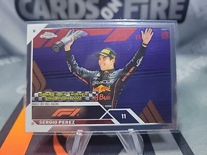 2023 Topps Chrome Formula 1 F1 Racing #160 Sergio Perez RED BULL - Picture 1 of 2