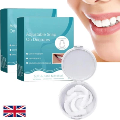 Veenora Clip-On Veneers, Lonryd Smileflex, Adjustable Snap-On Teeth