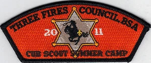 Three Fires Council (SA-?) CSP, 2011 Cub Scout Summer Camp, Mint! - Picture 1 of 1