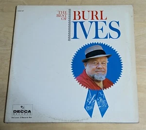 Burl Ives~The Best Of Burl Ives~ 2 Record Set Vinyl 1961 Decca Gatefold DXB 167 - Picture 1 of 14
