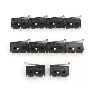 Interruptor de límite subminiatura SPDT de 3 pines palanca de rodillo simulada OMRON SS-5GL13 10 piezas - Imagen 1 de 6