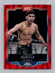 2025 Topps Chrome UFC #47 Fernando Padilla Red RayWave Refractor /10 - Picture 1 of 2