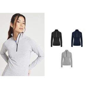 AWDis Just Cool Top donna Cool Flex lungo mezza zip JC035 - Top palestra manica lunga - Foto 1 di 16