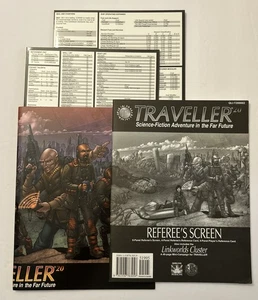 TRAVELLER20 Referee's Screen (Traveller 20 RPG) booklet + all 3 screens 2002 - Imagen 1 de 20