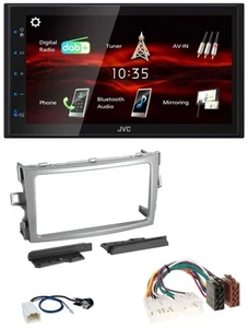 JVC USB Bluetooth MP3 DAB 2DIN Autoradio für Toyota Verso 2009-2018 silber - Bild 1 von 9