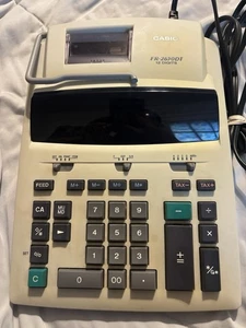 Casio FR-2650DT 12-Digit Printing Calculator w/ Power Cord – Works Great! - Picture 1 of 7
