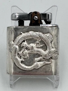DRACHENFEUERZEUG Sterling Silber FUNKTIONIERT 47,5 Gramm Sterling GETESTET Vintage - Bild 1 von 18