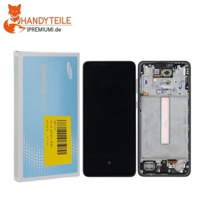 Original Samsung Galaxy A33 5G A336B Pantalla AMOLED Pantalla Táctil Marco Negro - Imagen 1 de 2