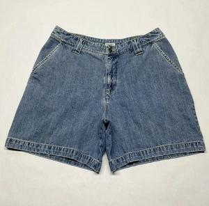 VTG Cherokee High Waist Loose Fit Denim Blue Jean Shorts Size 12 Mom 90s Y2K - Picture 1 of 19