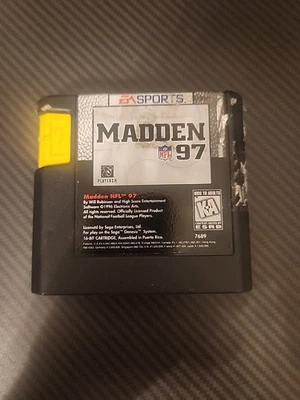 Madden NFL 97 (Sega Genesis, 1997) Authentic Cartridge Only TESTED/WORKS!! - Image 1 of 2