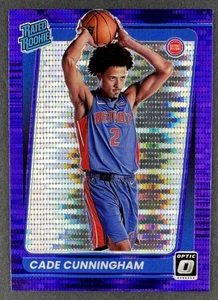 Cade Cunningham 2021 Panini Donruss Rated Rookie Optic Target Purple Pulsar #161 - Bild 1 von 12
