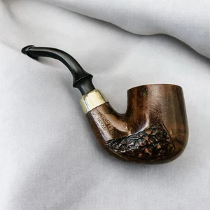 Mini pipa de 3,75 vintage Estate Tom Thumb importada briar plateada tallada a mano - Imagen 1 de 10
