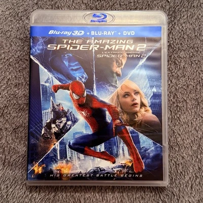 The Amazing Spider-Man 2 (Blu-ray 3D + Blu-ray + DVD) Very Good! - Image 1 of 3