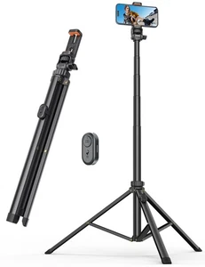 71'' Phone Tripod & Selfie Stick, Tripod for iPhone with Detachable Remote, P... - Picture 1 of 8