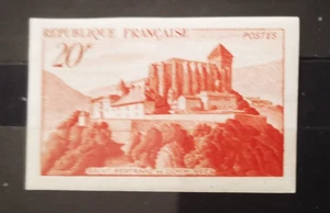 TIMBRE FRANCE 1949 N°841.a NON DENTELÉE SAINT BERTRAND DE COMMINGES neuf SIGNÉE - Foto 1 di 3
