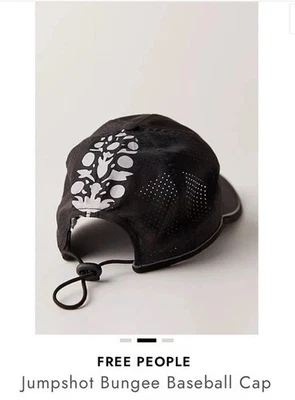 New Free People Movement Baseball bungee hat jumpshot Black Logo - Image 1 of 3