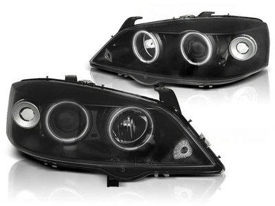Faros CCFL Ojos De Ángel Para Opel Astra G Año 98-05 Negro - Imagen 1 de 4