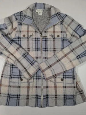 Suéter grande con cremallera completa manga larga Rachel Zoe para mujer Foto 1 de 4